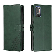 Funda de Cuero Cartera con Soporte Carcasa H02X para Xiaomi Redmi Note 10 5G Verde