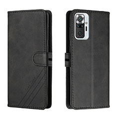 Funda de Cuero Cartera con Soporte Carcasa H02X para Xiaomi Redmi Note 10 Pro Max Negro