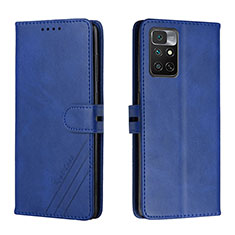 Funda de Cuero Cartera con Soporte Carcasa H02X para Xiaomi Redmi Note 11 4G (2022) Azul