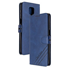 Funda de Cuero Cartera con Soporte Carcasa H02X para Xiaomi Redmi Note 9S Azul