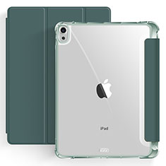 Funda de Cuero Cartera con Soporte Carcasa H03 para Apple iPad Air 4 10.9 (2020) Verde Noche