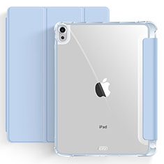 Funda de Cuero Cartera con Soporte Carcasa H03 para Apple iPad Air 5 10.9 (2022) Azul