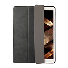 Funda de Cuero Cartera con Soporte Carcasa H03 para Apple New iPad 9.7 (2017) Negro