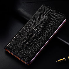 Funda de Cuero Cartera con Soporte Carcasa H03P para Apple iPhone 11 Pro Max Negro