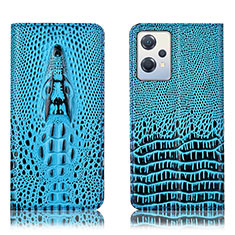 Funda de Cuero Cartera con Soporte Carcasa H03P para OnePlus Nord CE 2 Lite 5G Azul Cielo