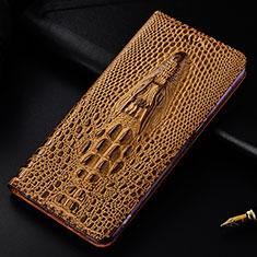 Funda de Cuero Cartera con Soporte Carcasa H03P para Samsung Galaxy S23 Plus 5G Marron