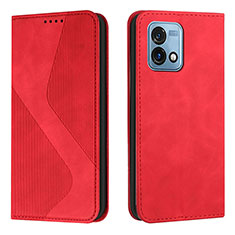 Funda de Cuero Cartera con Soporte Carcasa H03X para Motorola Moto G Stylus (2023) 4G Rojo