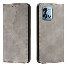 Funda de Cuero Cartera con Soporte Carcasa H03X para Motorola Moto G Stylus (2023) 5G Gris