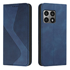 Funda de Cuero Cartera con Soporte Carcasa H03X para OnePlus 10 Pro 5G Azul