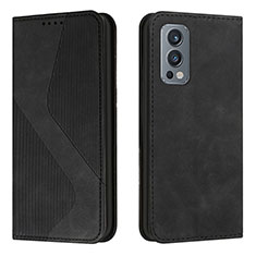 Funda de Cuero Cartera con Soporte Carcasa H03X para OnePlus Nord 2 5G Negro