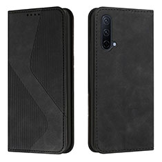 Funda de Cuero Cartera con Soporte Carcasa H03X para OnePlus Nord CE 5G Negro