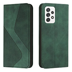 Funda de Cuero Cartera con Soporte Carcasa H03X para Samsung Galaxy A33 5G Verde