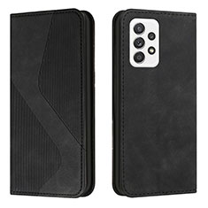 Funda de Cuero Cartera con Soporte Carcasa H03X para Samsung Galaxy A53 5G Negro