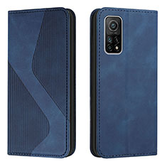 Funda de Cuero Cartera con Soporte Carcasa H03X para Xiaomi Mi 10T 5G Azul