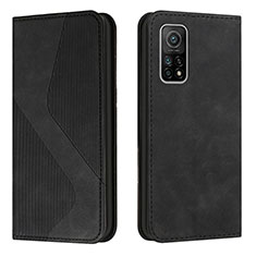 Funda de Cuero Cartera con Soporte Carcasa H03X para Xiaomi Mi 10T 5G Negro