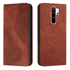 Funda de Cuero Cartera con Soporte Carcasa H03X para Xiaomi Poco M2 Marron