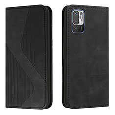 Funda de Cuero Cartera con Soporte Carcasa H03X para Xiaomi POCO M3 Pro 5G Negro