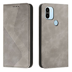 Funda de Cuero Cartera con Soporte Carcasa H03X para Xiaomi Redmi A1 Plus Gris