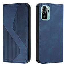 Funda de Cuero Cartera con Soporte Carcasa H03X para Xiaomi Redmi Note 11 SE India 4G Azul