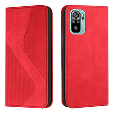 Funda de Cuero Cartera con Soporte Carcasa H03X para Xiaomi Redmi Note 11 SE India 4G Rojo