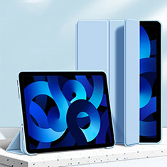 Funda de Cuero Cartera con Soporte Carcasa H04 para Apple iPad Air 5 10.9 (2022) Azul
