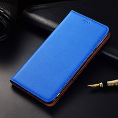 Funda de Cuero Cartera con Soporte Carcasa H04 para Apple iPhone 13 Azul