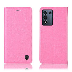 Funda de Cuero Cartera con Soporte Carcasa H04P para Oppo K9S 5G Rosa