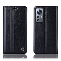 Funda de Cuero Cartera con Soporte Carcasa H04P para Xiaomi Mi 12S 5G Negro