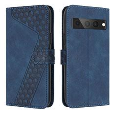 Funda de Cuero Cartera con Soporte Carcasa H04X para Google Pixel 7 Pro 5G Azul