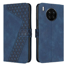 Funda de Cuero Cartera con Soporte Carcasa H04X para Huawei Honor 50 Lite Azul