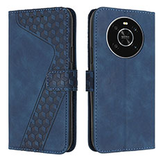 Funda de Cuero Cartera con Soporte Carcasa H04X para Huawei Honor Magic4 Lite 4G Azul