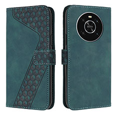 Funda de Cuero Cartera con Soporte Carcasa H04X para Huawei Honor Magic4 Lite 4G Verde