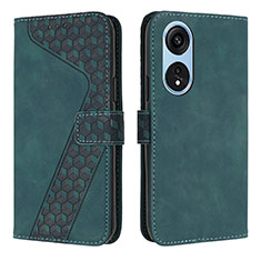 Funda de Cuero Cartera con Soporte Carcasa H04X para Huawei Honor X5 Plus Verde