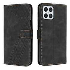 Funda de Cuero Cartera con Soporte Carcasa H04X para Huawei Honor X8 4G Negro