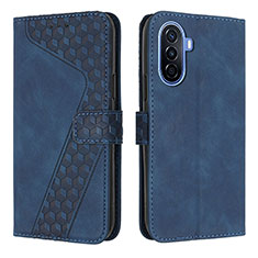 Funda de Cuero Cartera con Soporte Carcasa H04X para Huawei Nova Y71 Azul