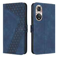 Funda de Cuero Cartera con Soporte Carcasa H04X para Huawei P50 Azul