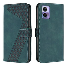 Funda de Cuero Cartera con Soporte Carcasa H04X para Motorola Moto Edge 30 Neo 5G Verde