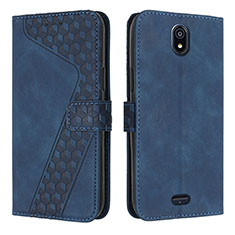 Funda de Cuero Cartera con Soporte Carcasa H04X para Nokia C100 Azul