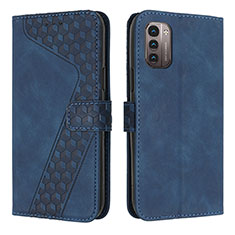 Funda de Cuero Cartera con Soporte Carcasa H04X para Nokia G21 Azul