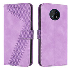 Funda de Cuero Cartera con Soporte Carcasa H04X para Nokia G50 5G Morado