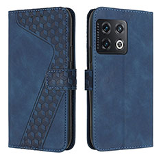 Funda de Cuero Cartera con Soporte Carcasa H04X para OnePlus 10T 5G Azul