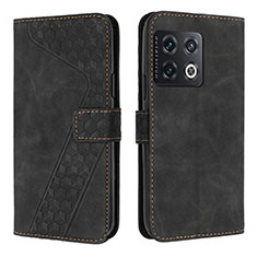 Funda de Cuero Cartera con Soporte Carcasa H04X para OnePlus Ace Pro 5G Negro