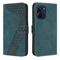 Funda de Cuero Cartera con Soporte Carcasa H04X para Realme 10 Pro 5G Verde