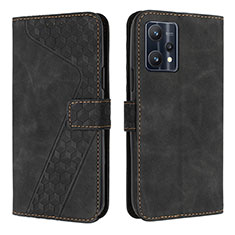 Funda de Cuero Cartera con Soporte Carcasa H04X para Realme 9 Pro 5G Negro