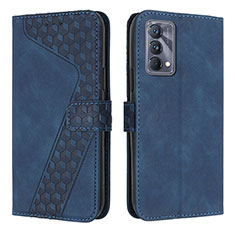 Funda de Cuero Cartera con Soporte Carcasa H04X para Realme GT Master 5G Azul