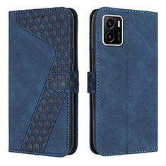 Funda de Cuero Cartera con Soporte Carcasa H04X para Vivo iQOO U5x Azul