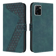 Funda de Cuero Cartera con Soporte Carcasa H04X para Vivo iQOO U5x Verde