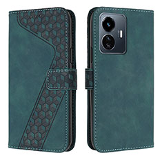 Funda de Cuero Cartera con Soporte Carcasa H04X para Vivo iQOO Z6 Lite 5G Verde