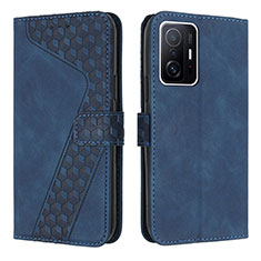 Funda de Cuero Cartera con Soporte Carcasa H04X para Xiaomi Mi 11T Pro 5G Azul