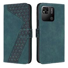 Funda de Cuero Cartera con Soporte Carcasa H04X para Xiaomi POCO C31 Verde